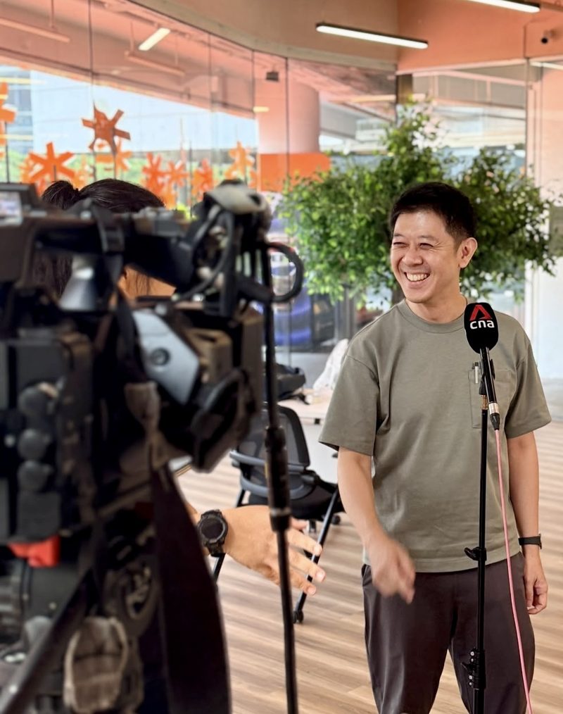 Darren Soon smiling during a CNA interview
